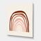 Designart - Terracotta Minimalist Boho Rainbow I - Modern Canvas Wall Art Print